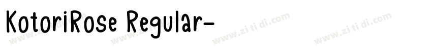 KotoriRose Regular字体转换